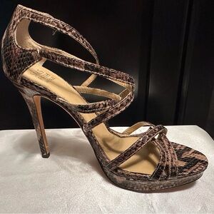 Saks Fifth Avenue Snakeskin Pattern Heels